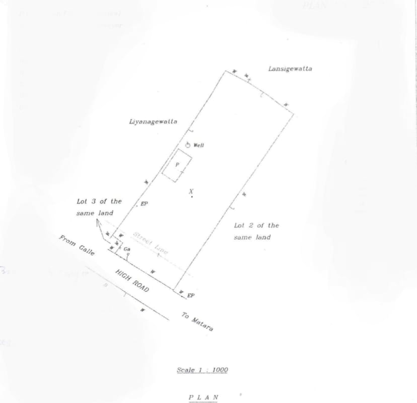 Exclusive 117-Perch Commercial Property in Dalawella, Galle plan image